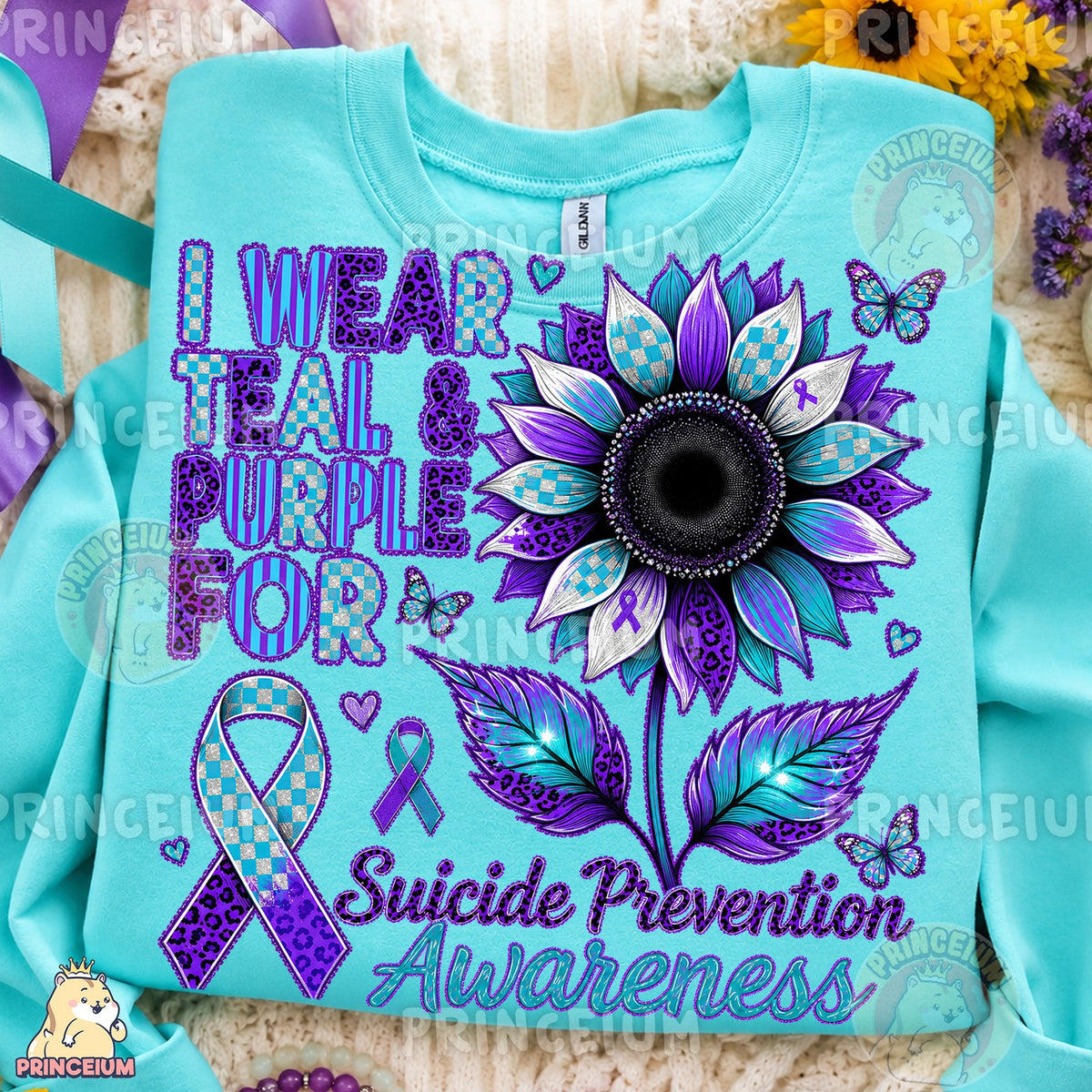 Suicide Prevention Awareness Sunflower