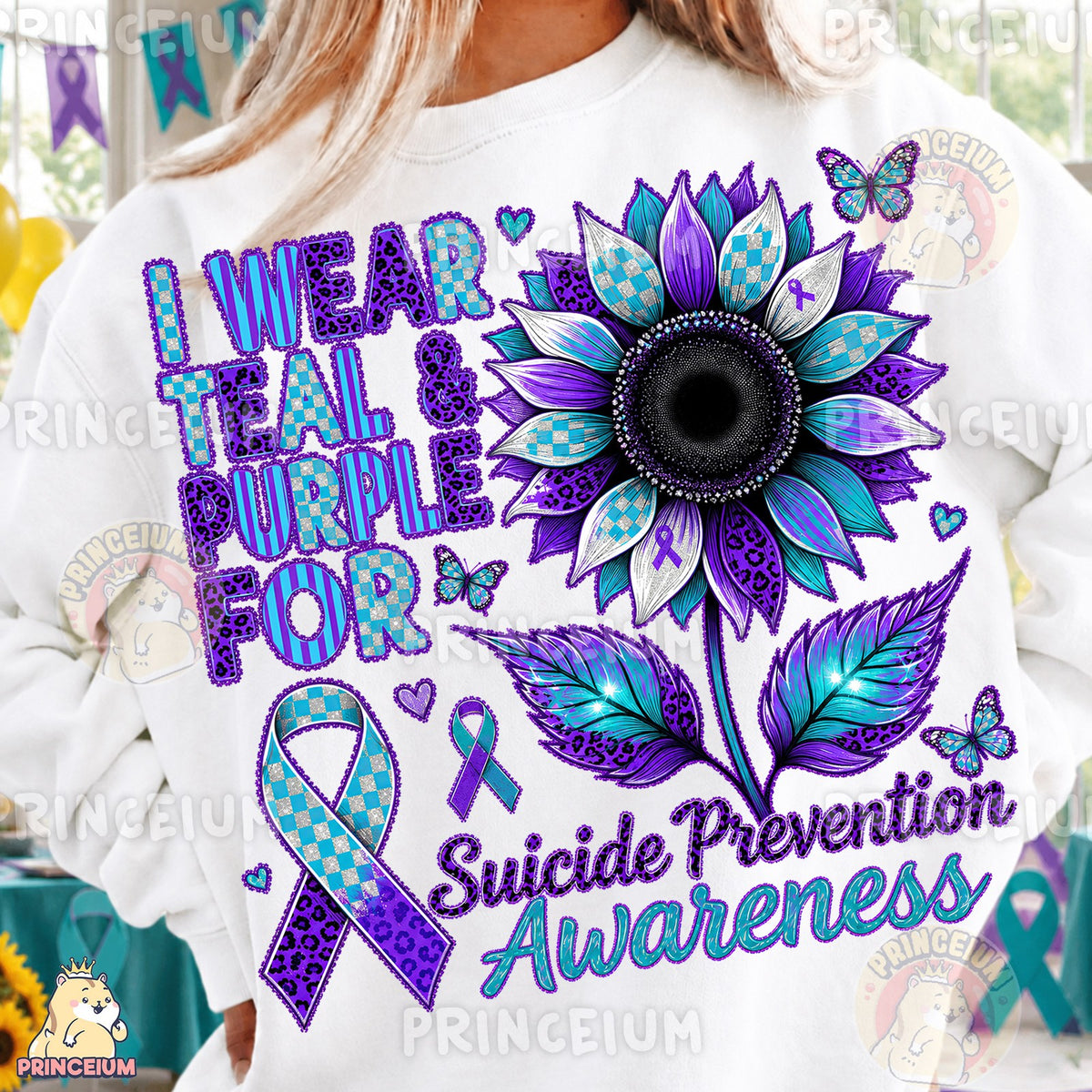 Suicide Prevention Awareness Sunflower