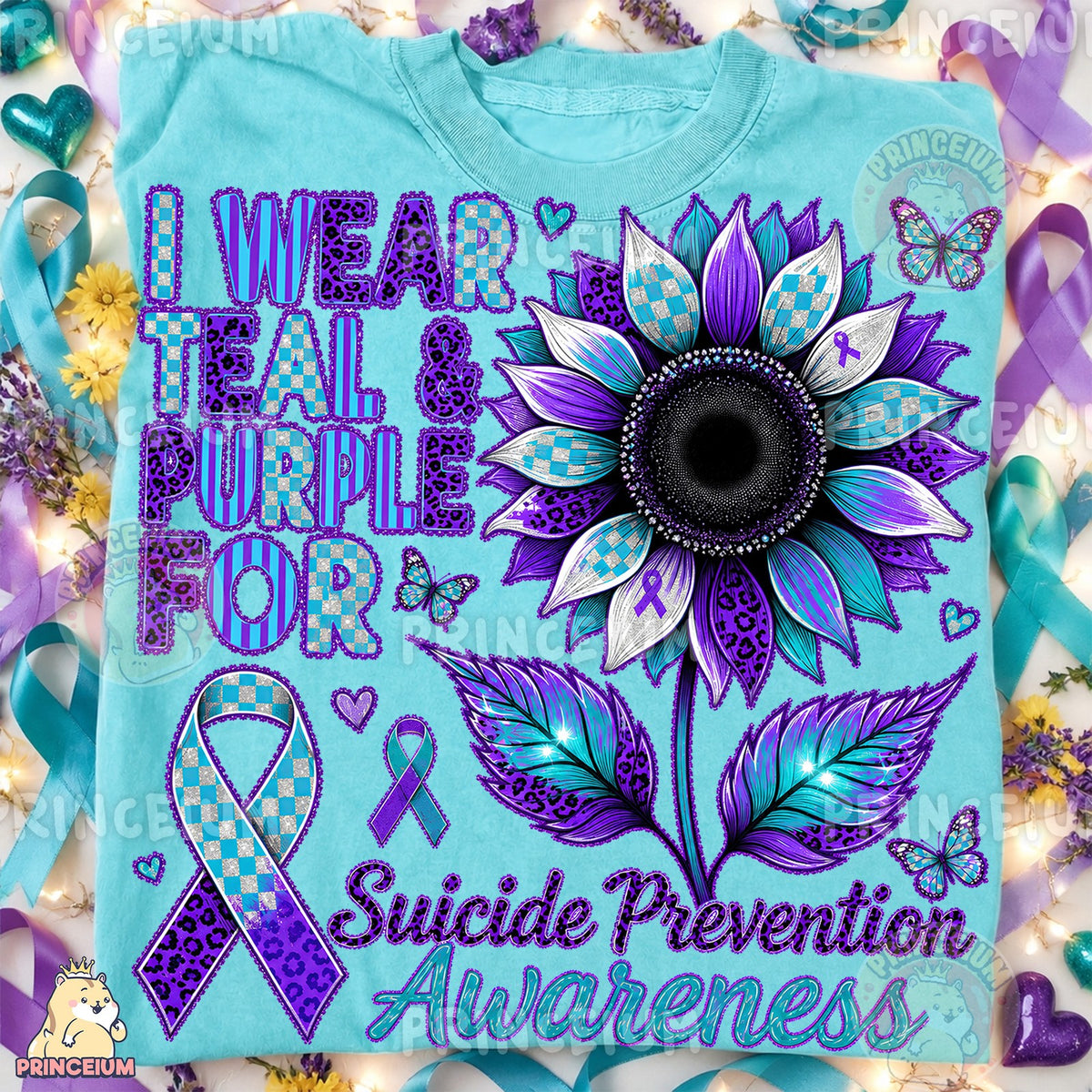 Teal Sunflower & Every Life Suicide Prevention Bundle