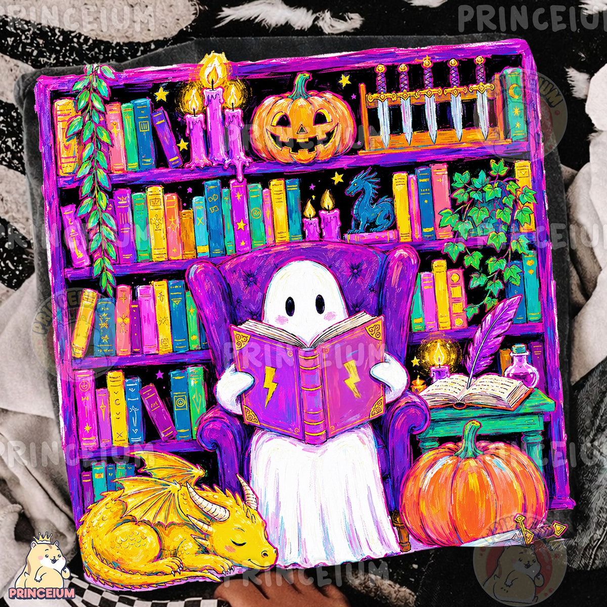 Spooky Reading Ghost Library