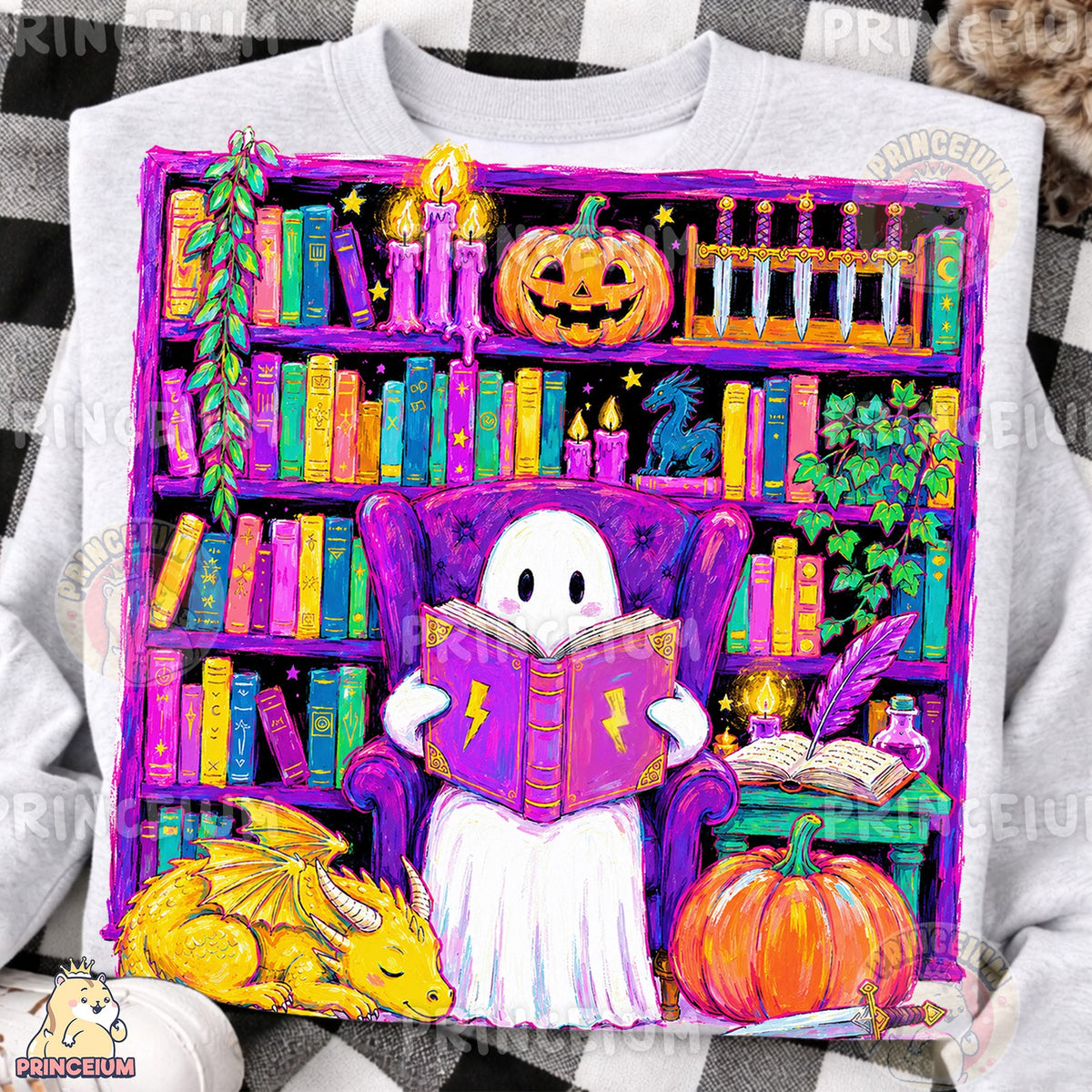 Spooky Reading Ghost Library