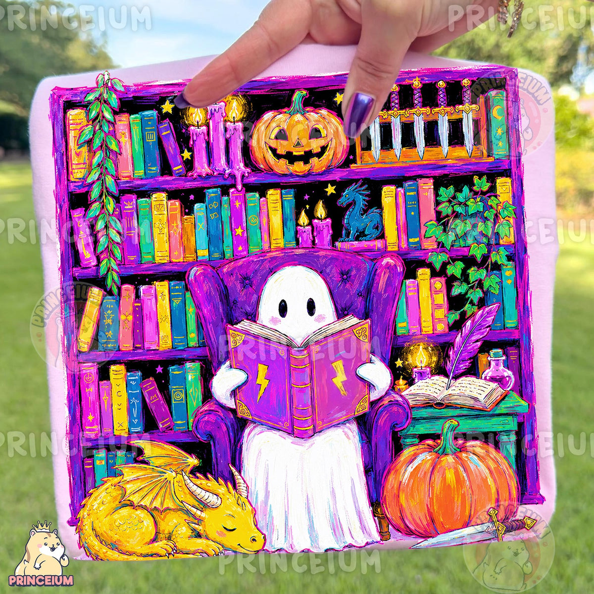 Spooky Reading Ghost Library