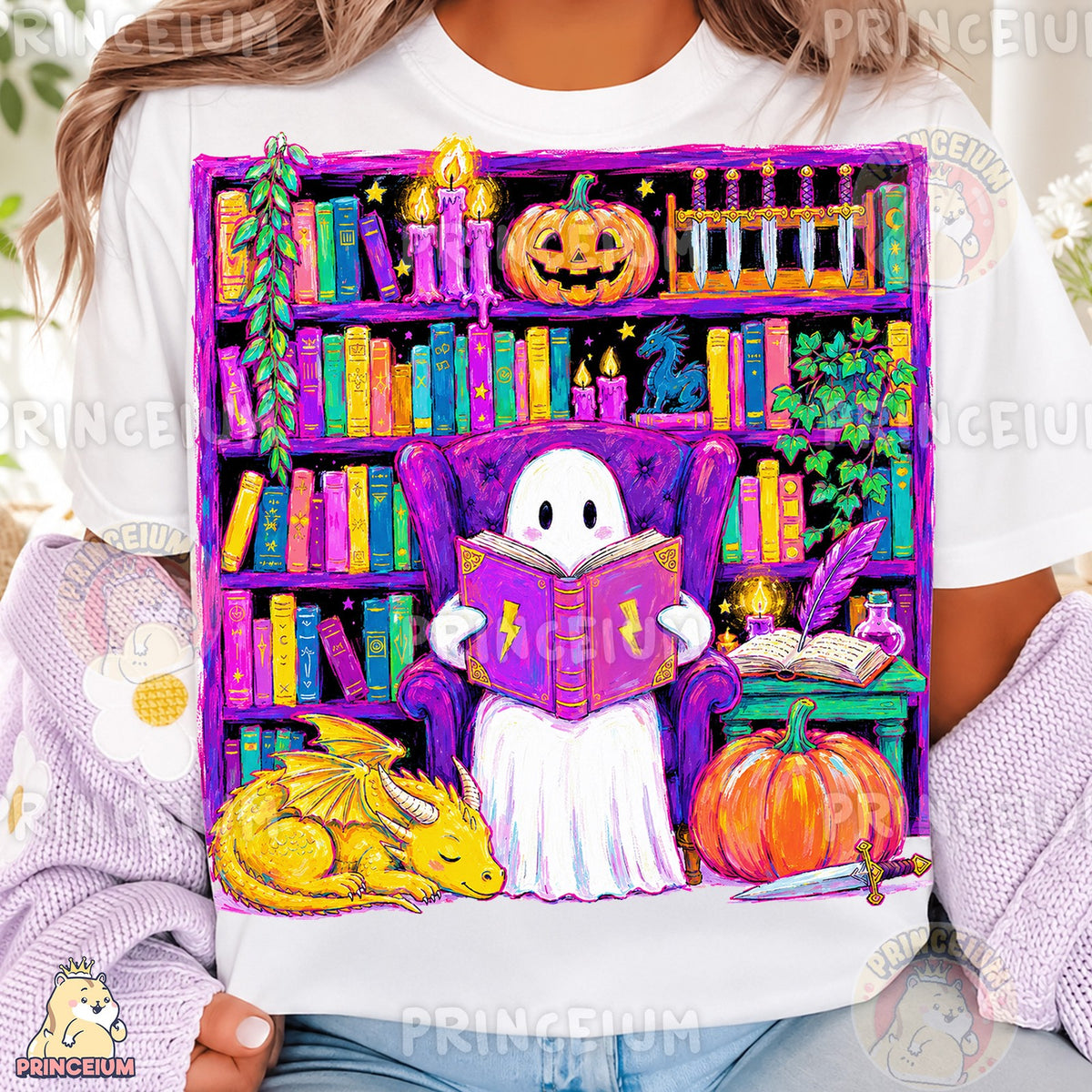 Spooky Reading Ghost Library