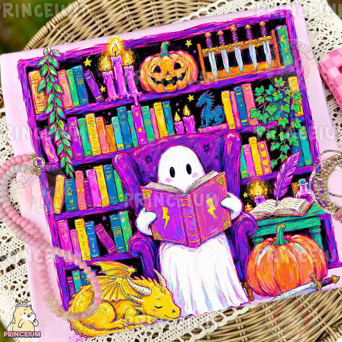 Spooky Reading Ghost Library