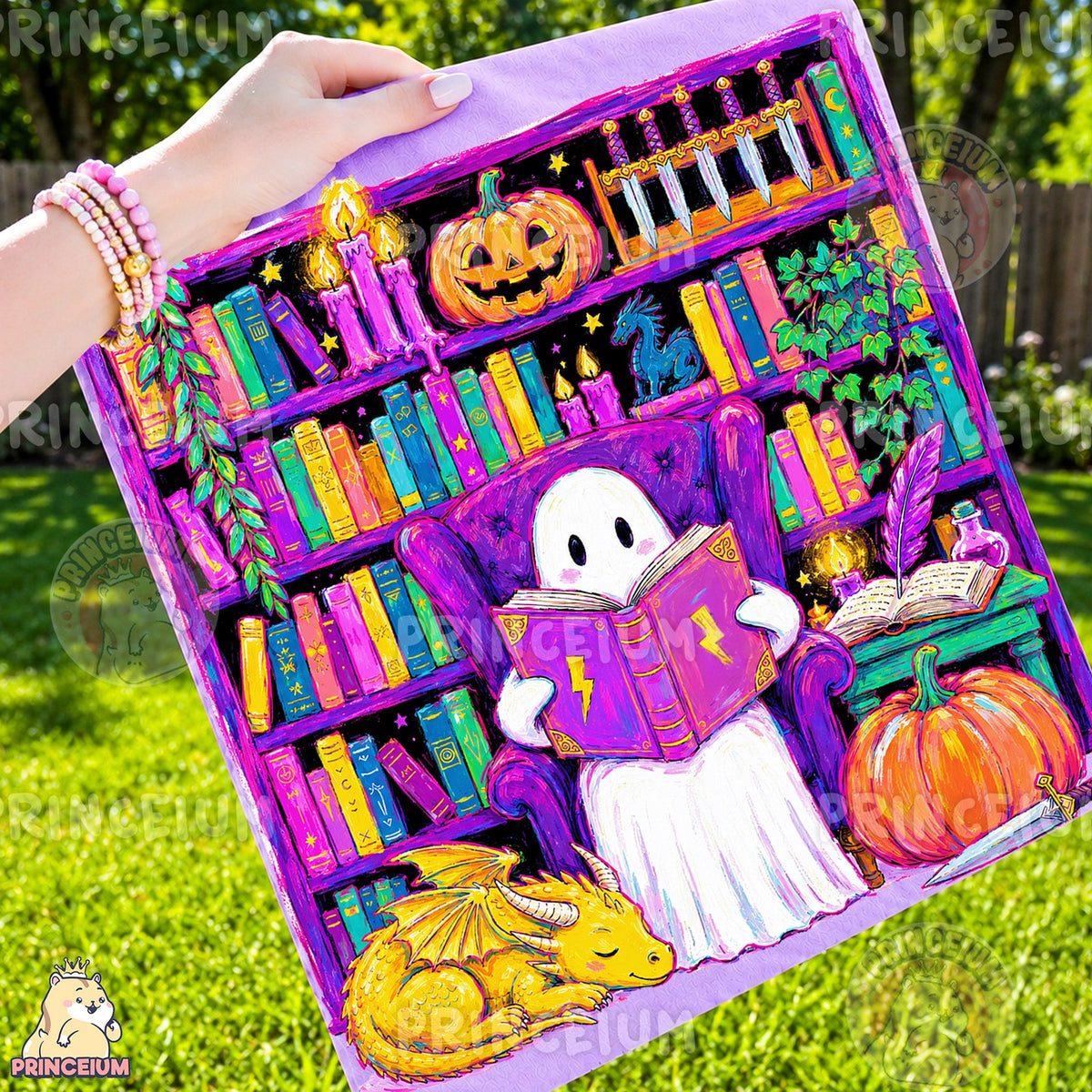 Spooky Reading Ghost Library