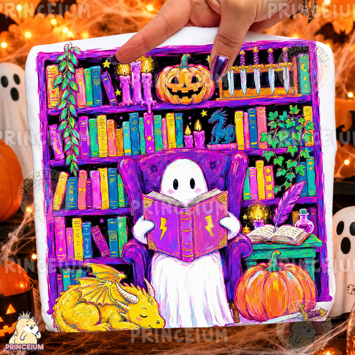 Spooky Reading Ghost Library