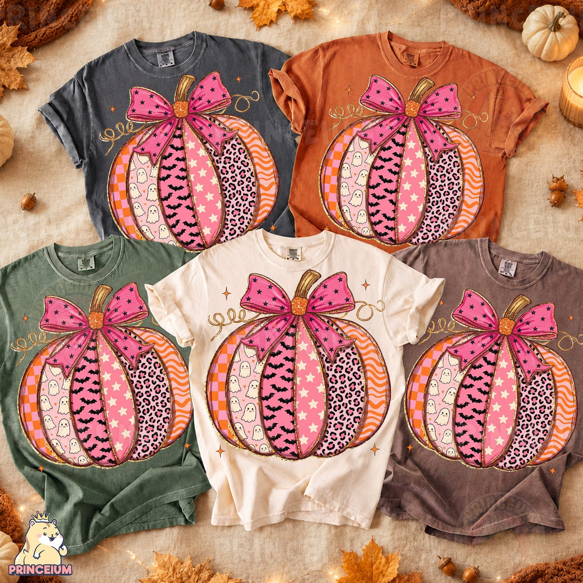 Coquette Patchwork Pumpkin
