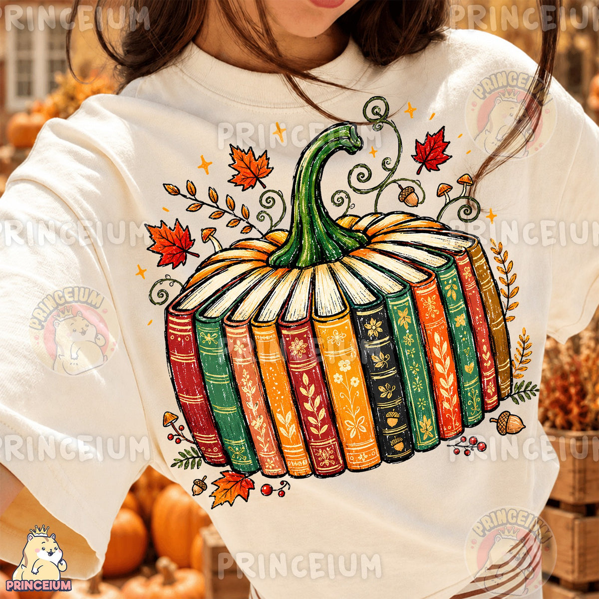 Autumn Book Pumpkin