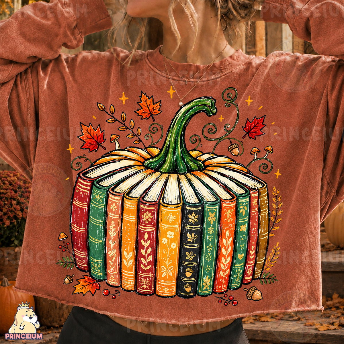 Autumn Book Pumpkin