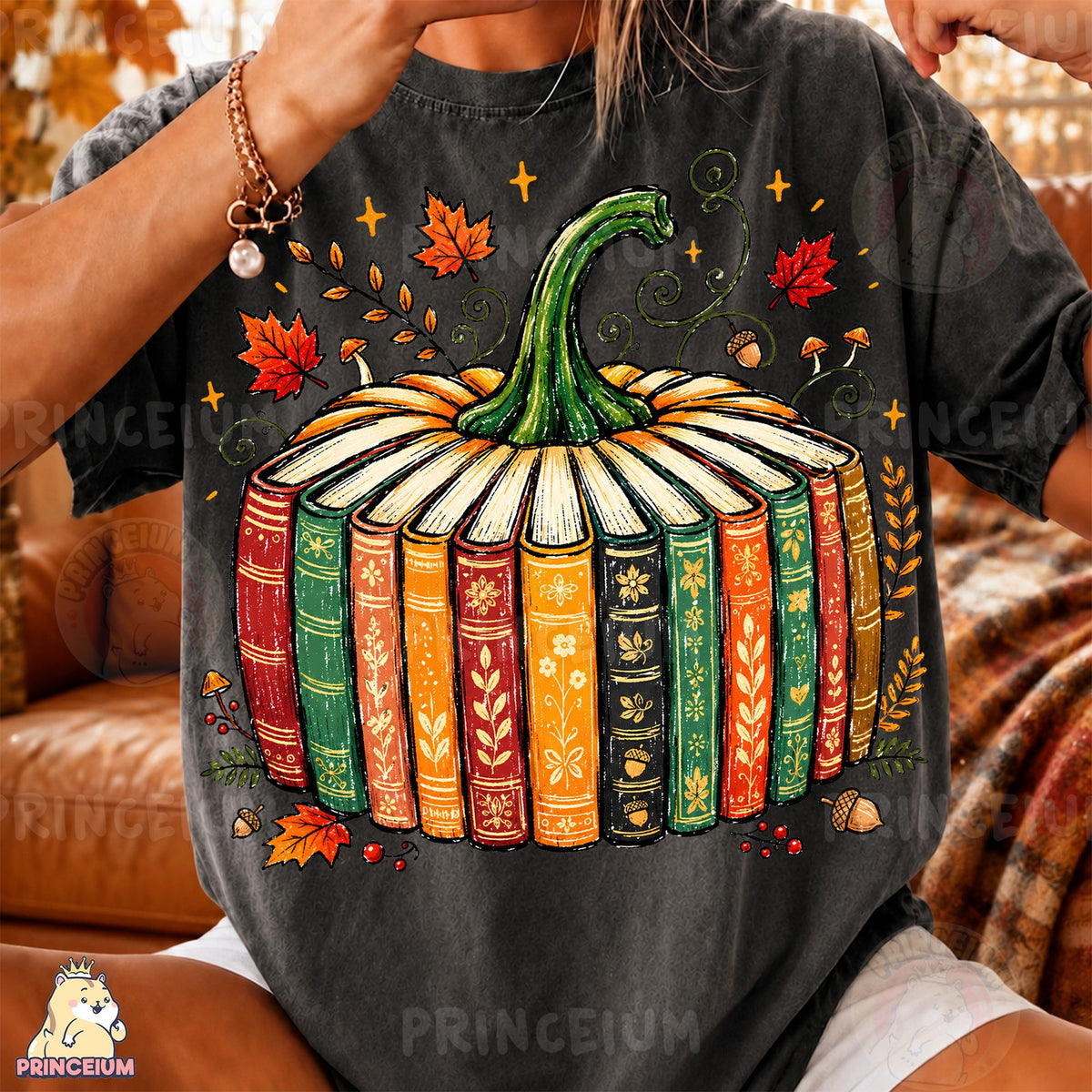 Autumn Book Pumpkin