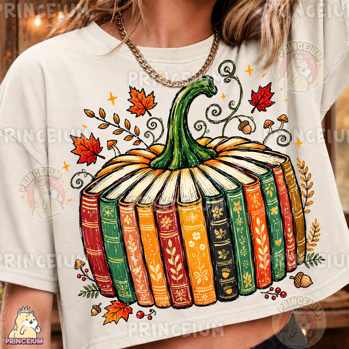 Autumn Book Pumpkin