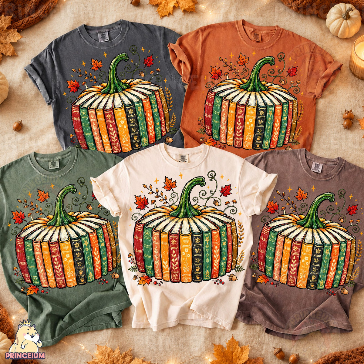 Autumn Book Pumpkin