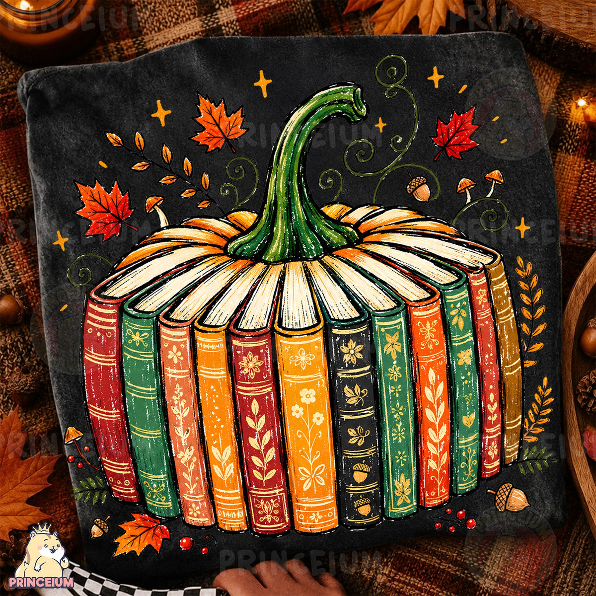 Autumn Book Pumpkin