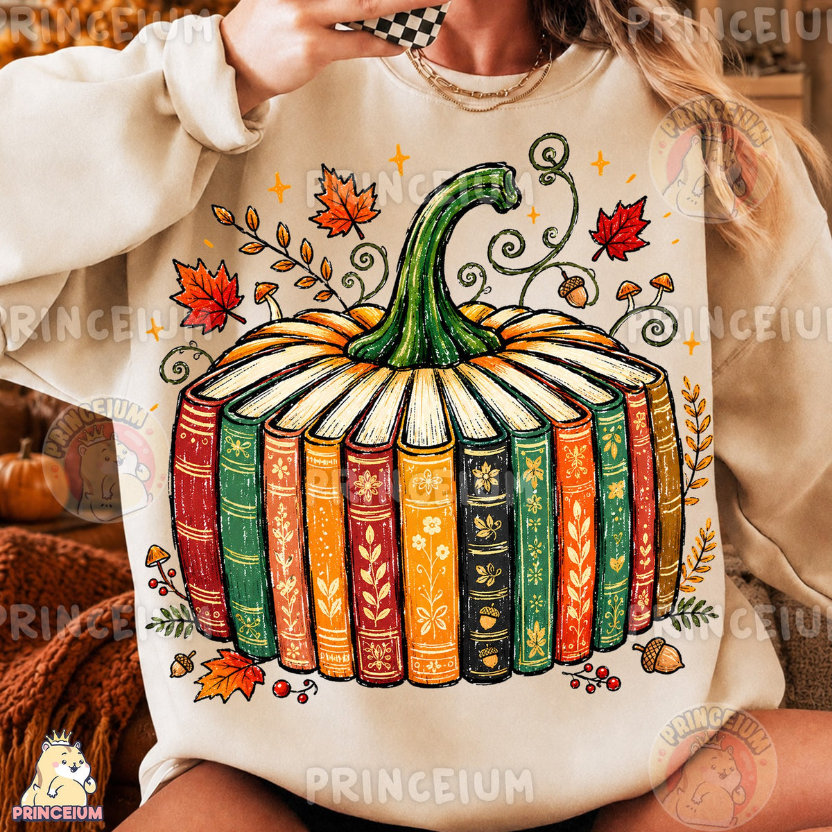 Autumn Book Pumpkin