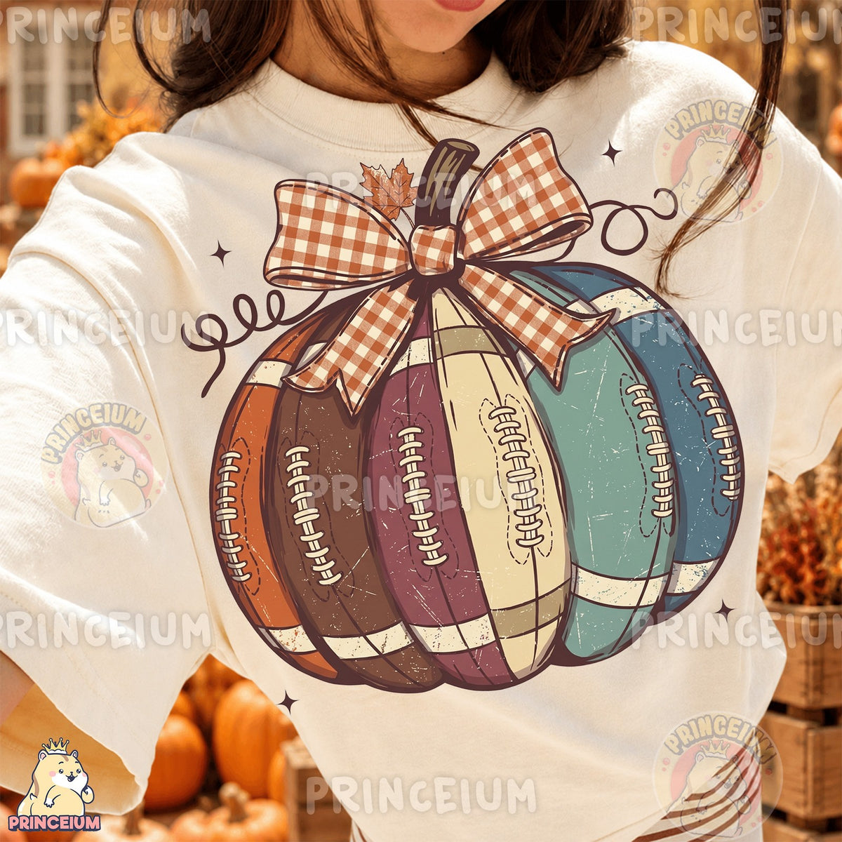 Vintage Football Pumpkin