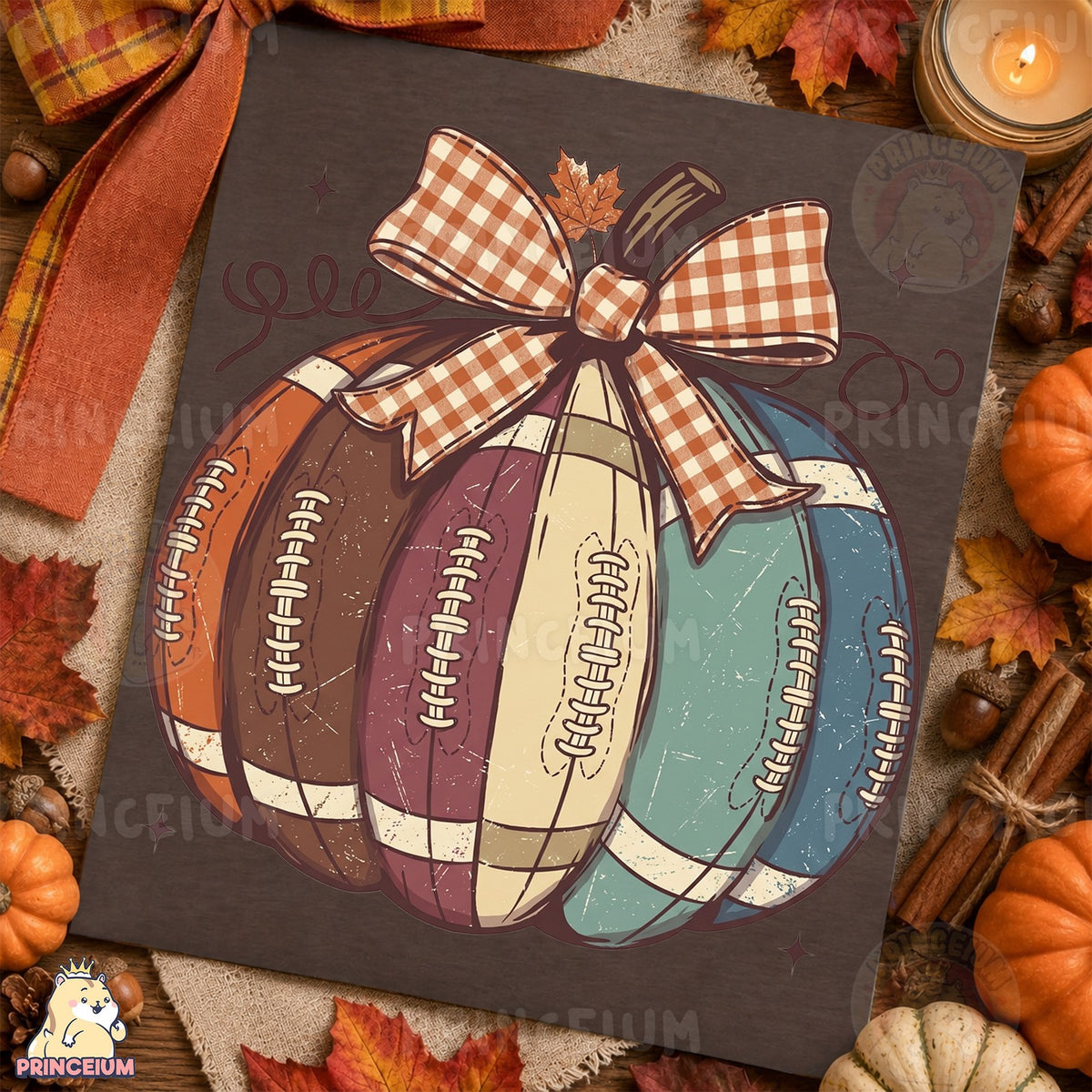 Vintage Football Pumpkin