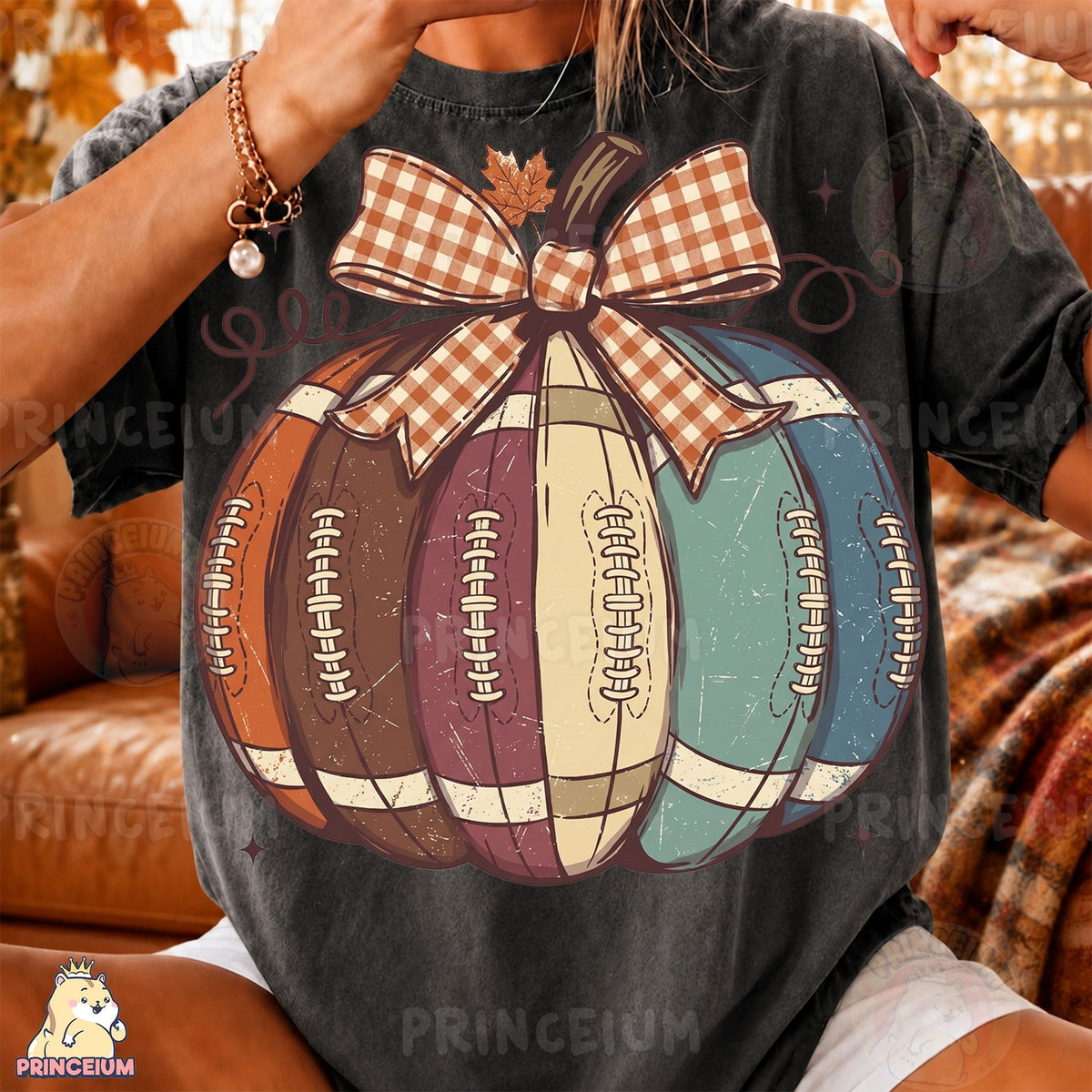 Vintage Football Pumpkin