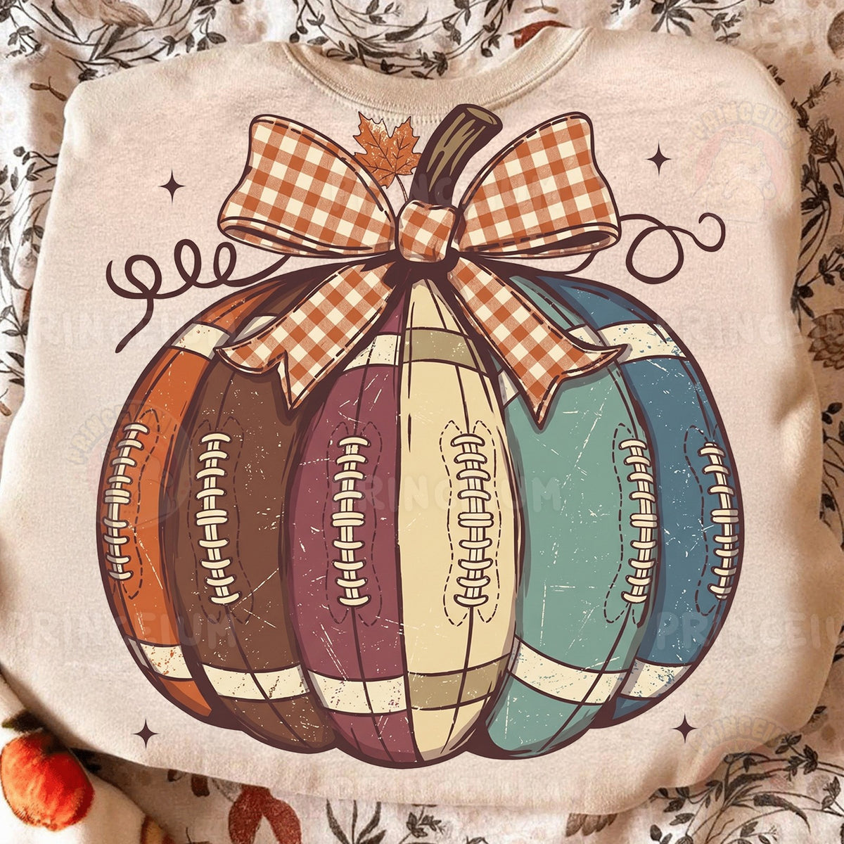 Vintage Football Pumpkin
