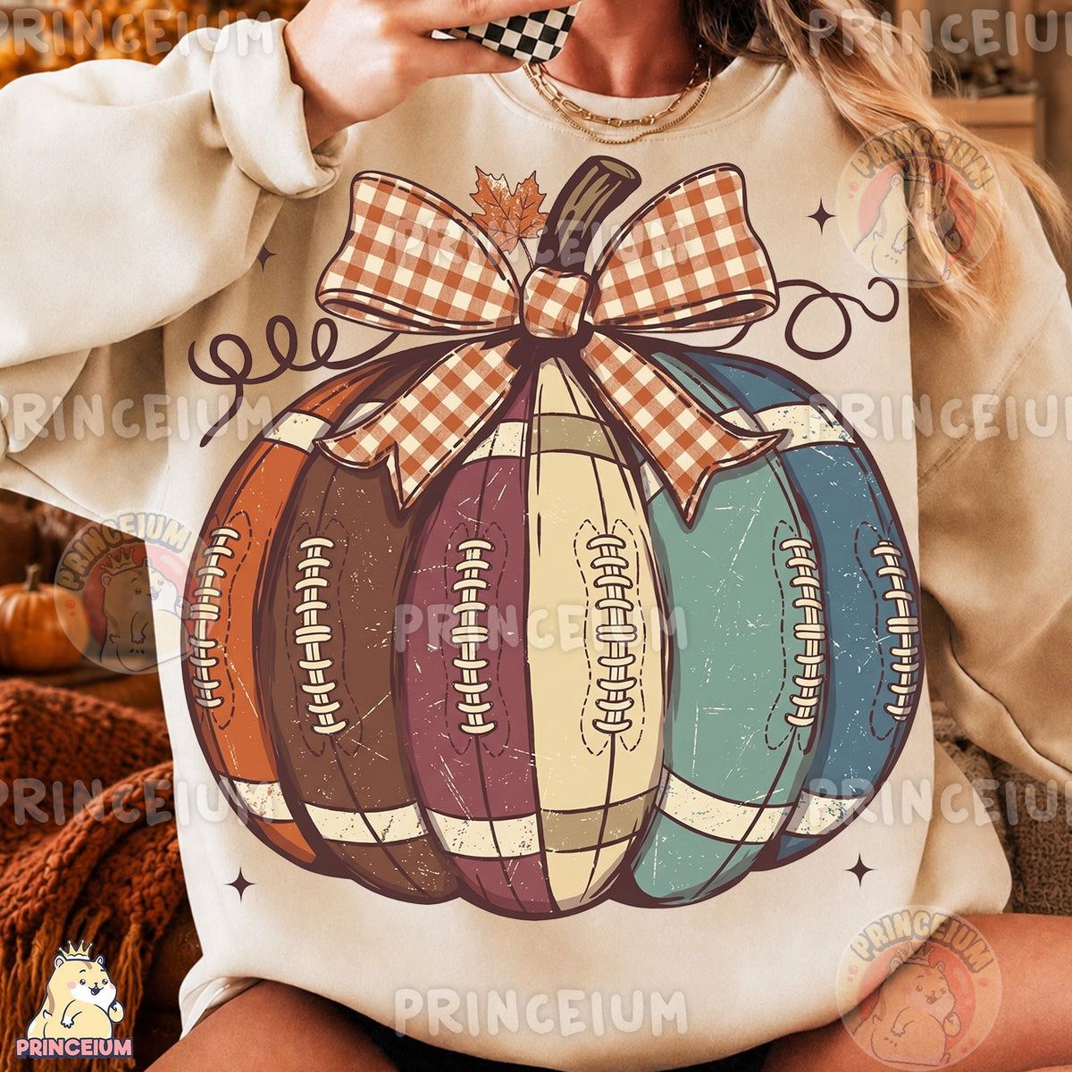 Vintage Football Pumpkin