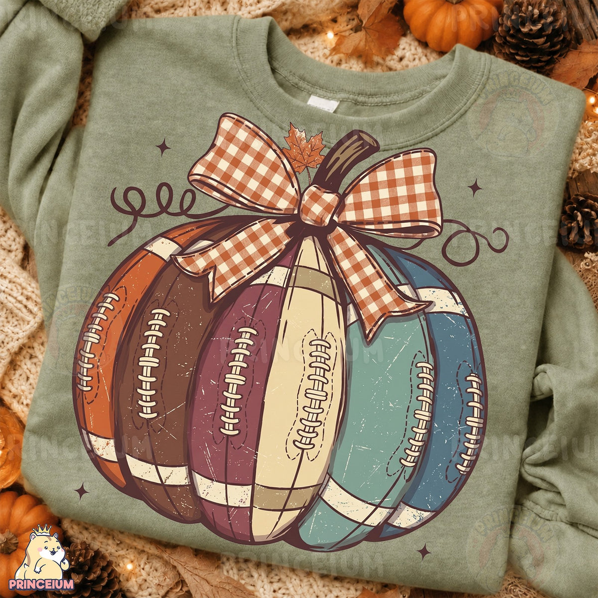 Vintage Football Pumpkin