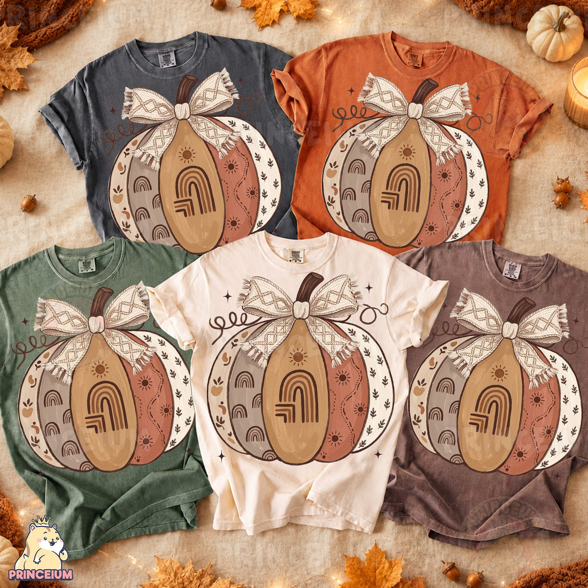 Boho Pumpkin Bow