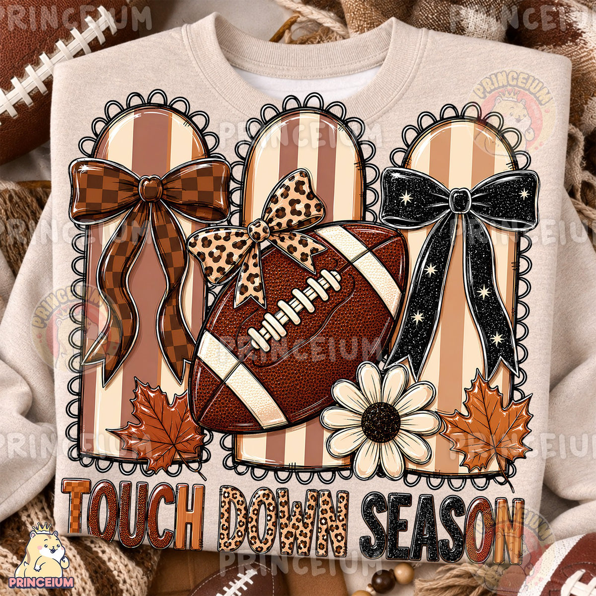 Football Pumpkin & Gameday Pennant Bundle
