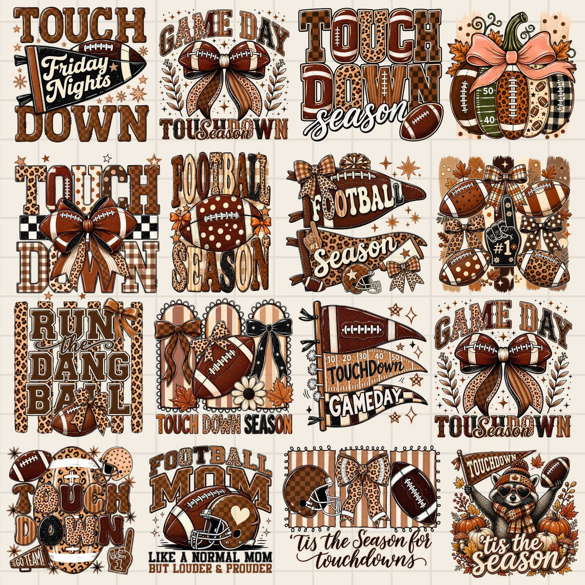 Football Pumpkin & Gameday Pennant Bundle