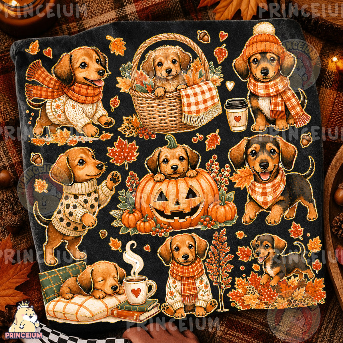 Pumpkin Pup & Cozy Dachshund
