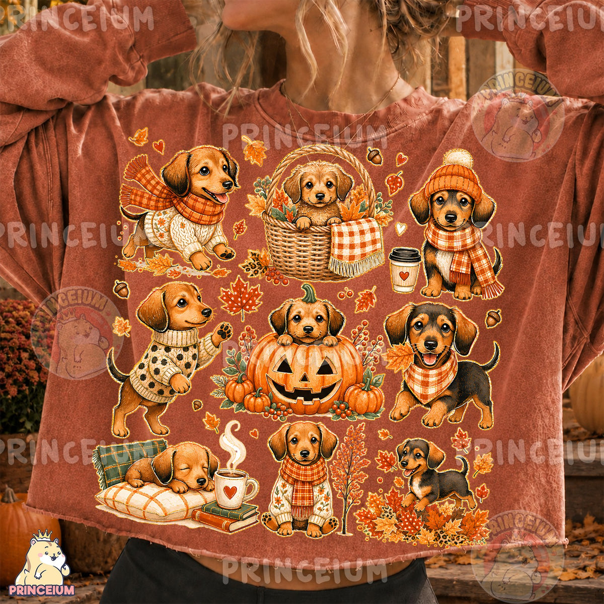 Pumpkin Pup & Cozy Dachshund