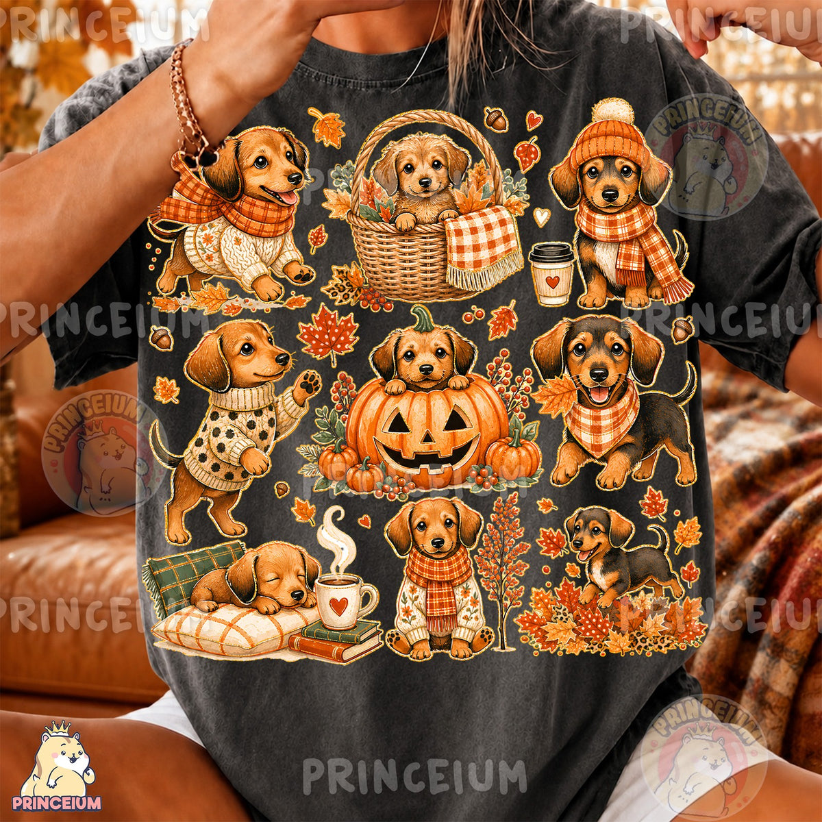 Pumpkin Pup & Cozy Dachshund