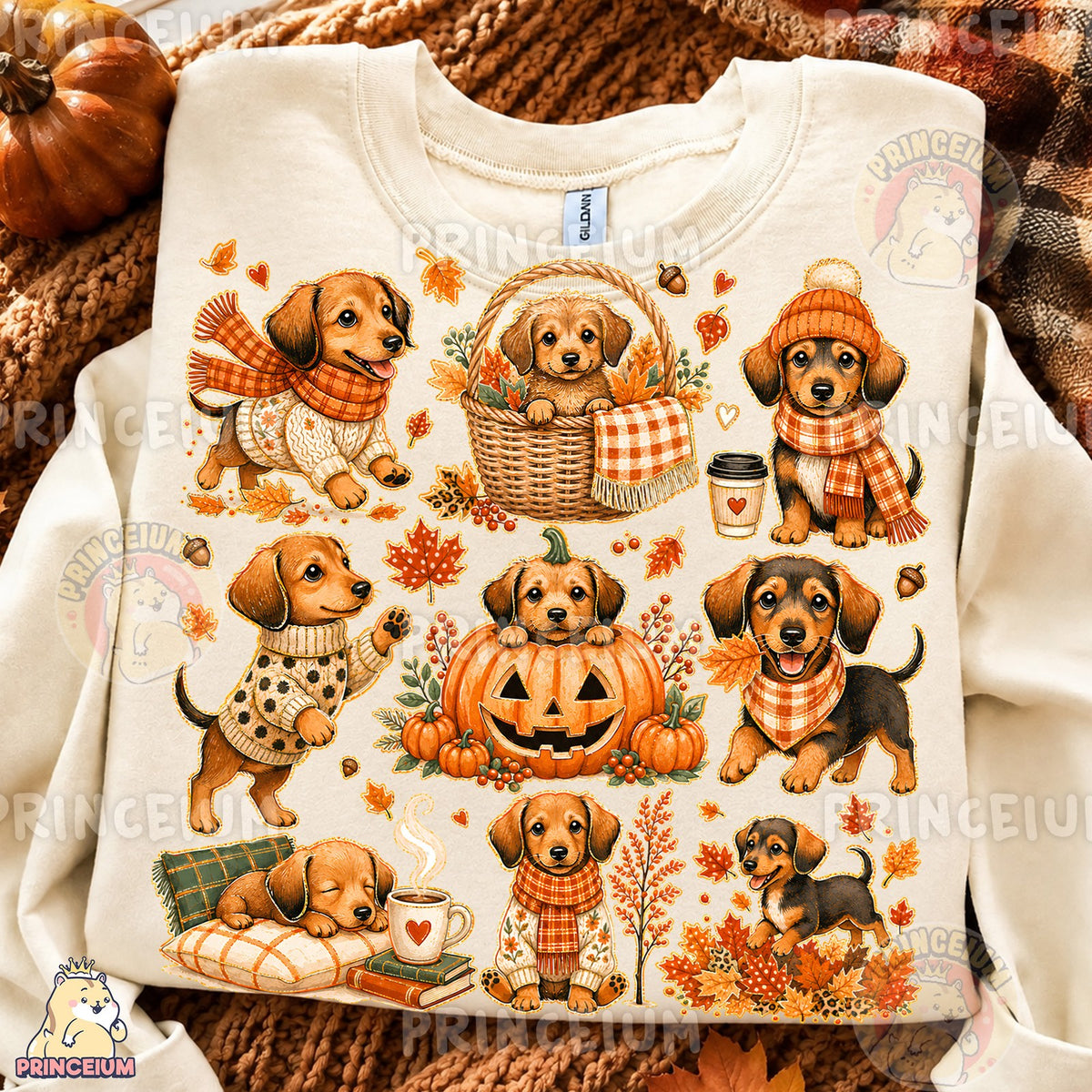 Pumpkin Pup & Cozy Dachshund