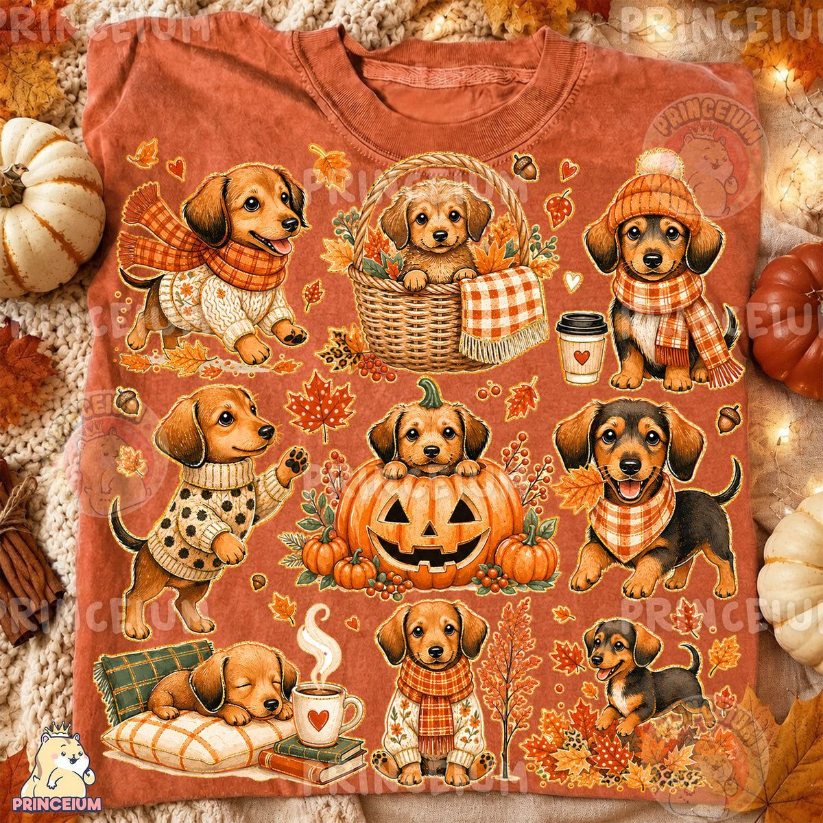 Pumpkin Pup & Cozy Dachshund