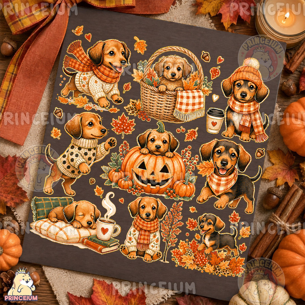 Pumpkin Pup & Cozy Dachshund