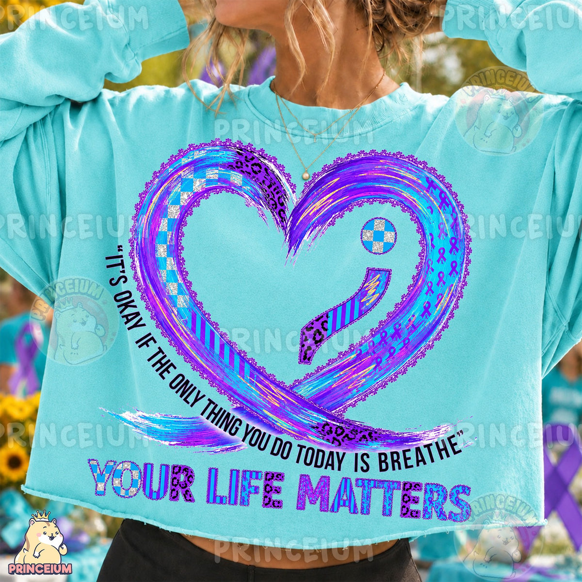 Your Life Matters Semicolon Heart