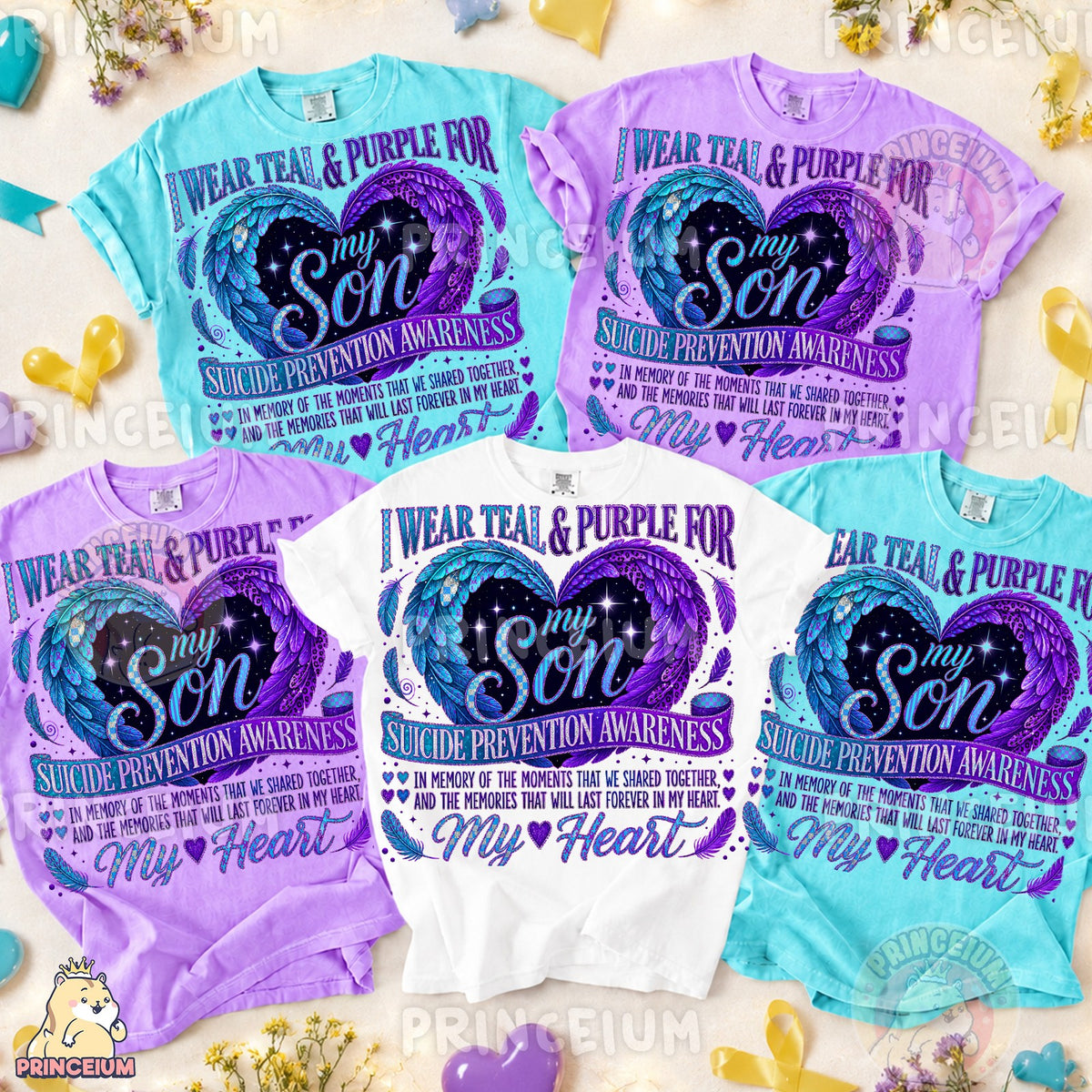 Teal & Purple for My Son