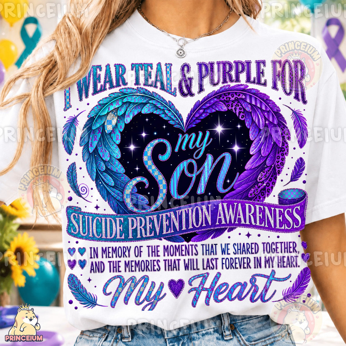 Teal & Purple for My Son