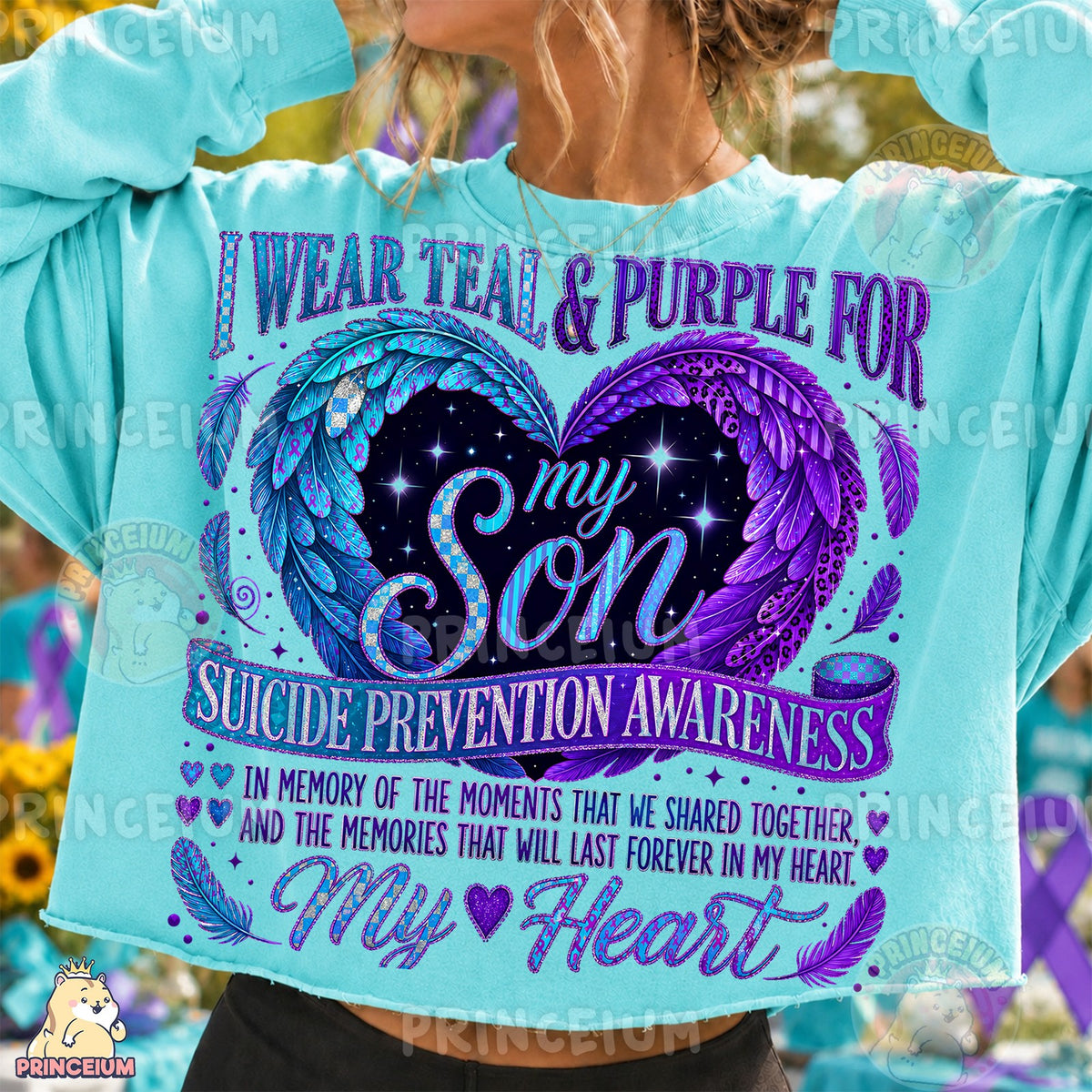 Teal & Purple for My Son