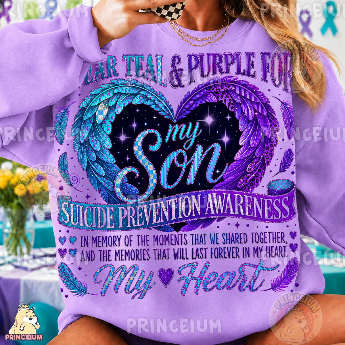 Teal & Purple for My Son