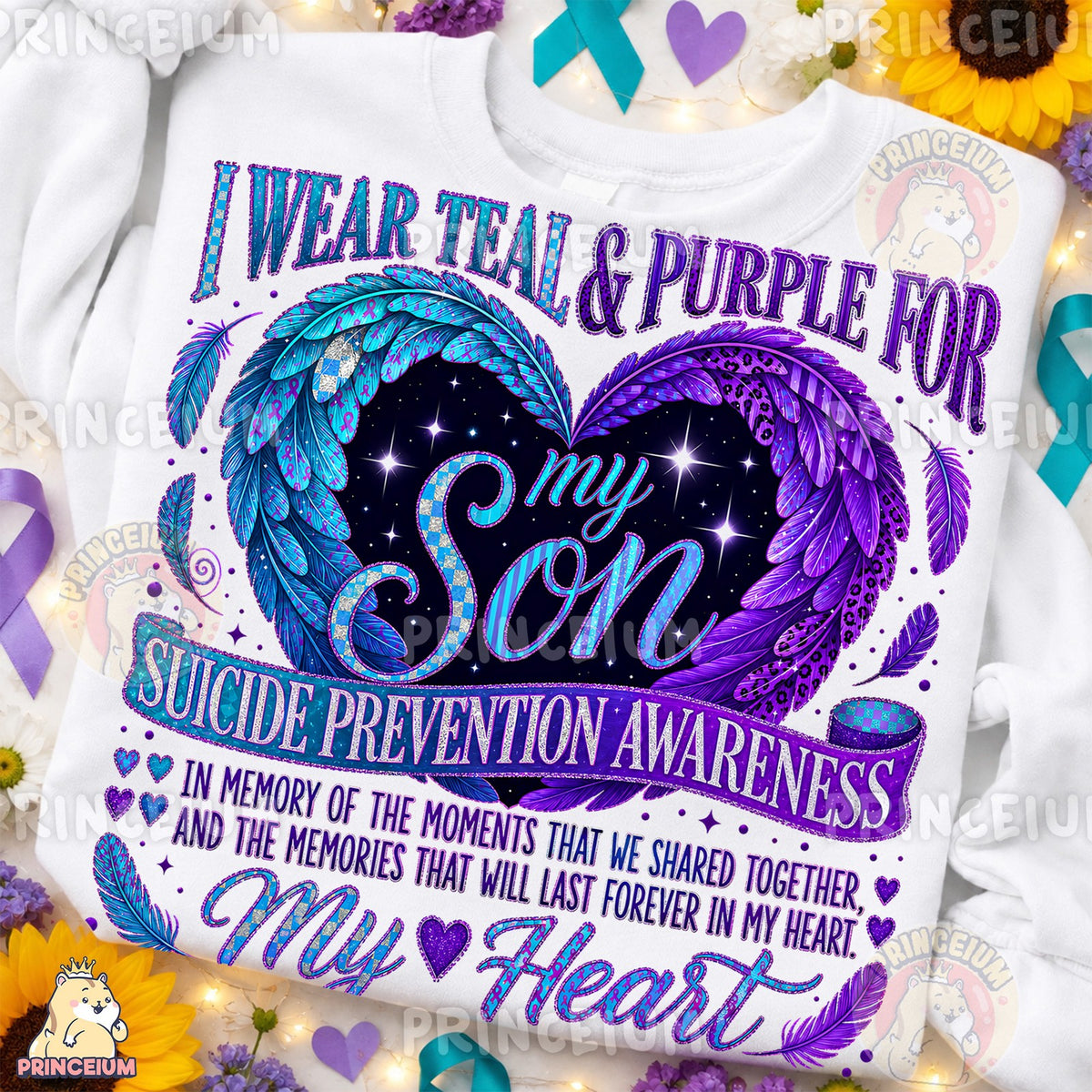 Teal & Purple for My Son