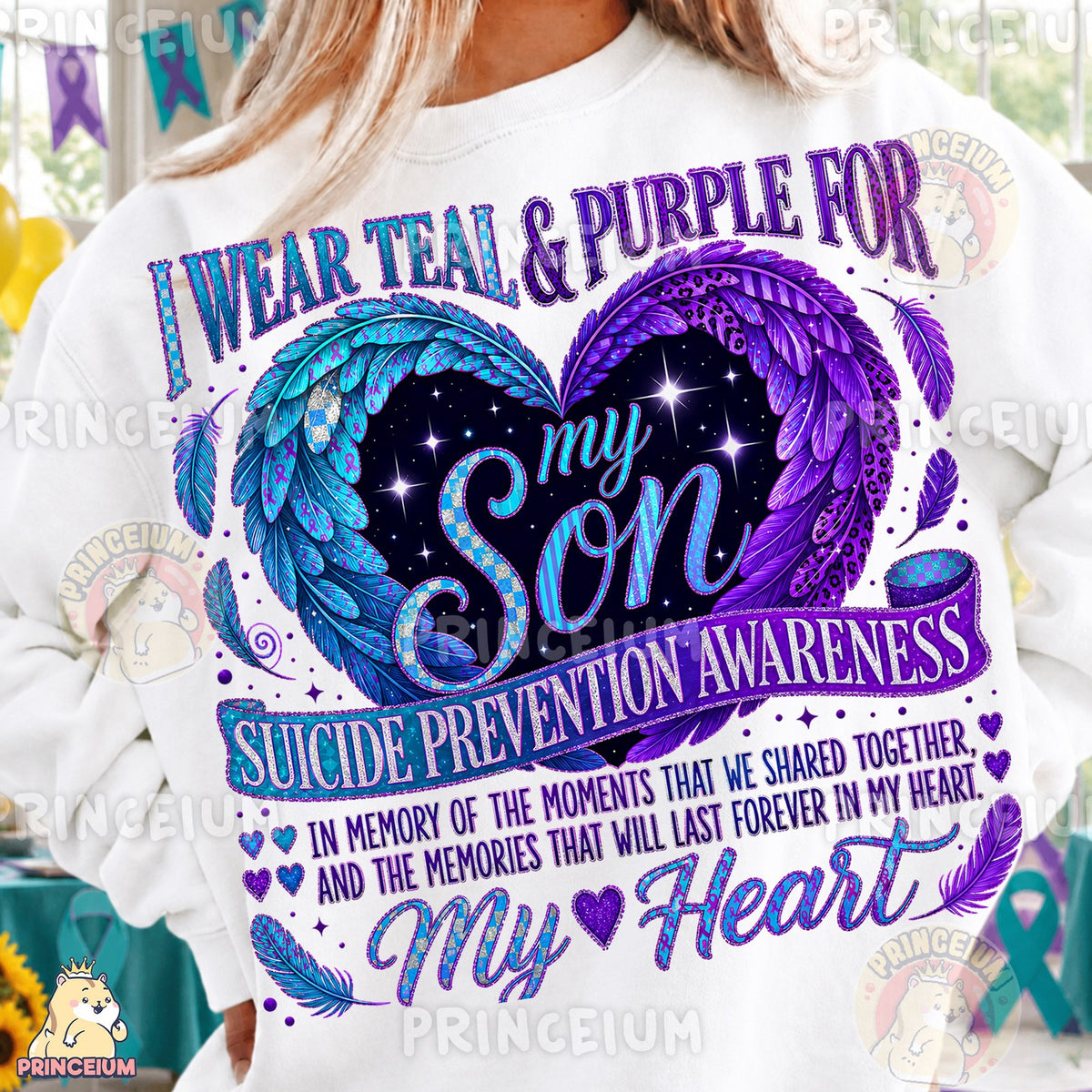 Teal & Purple for My Son