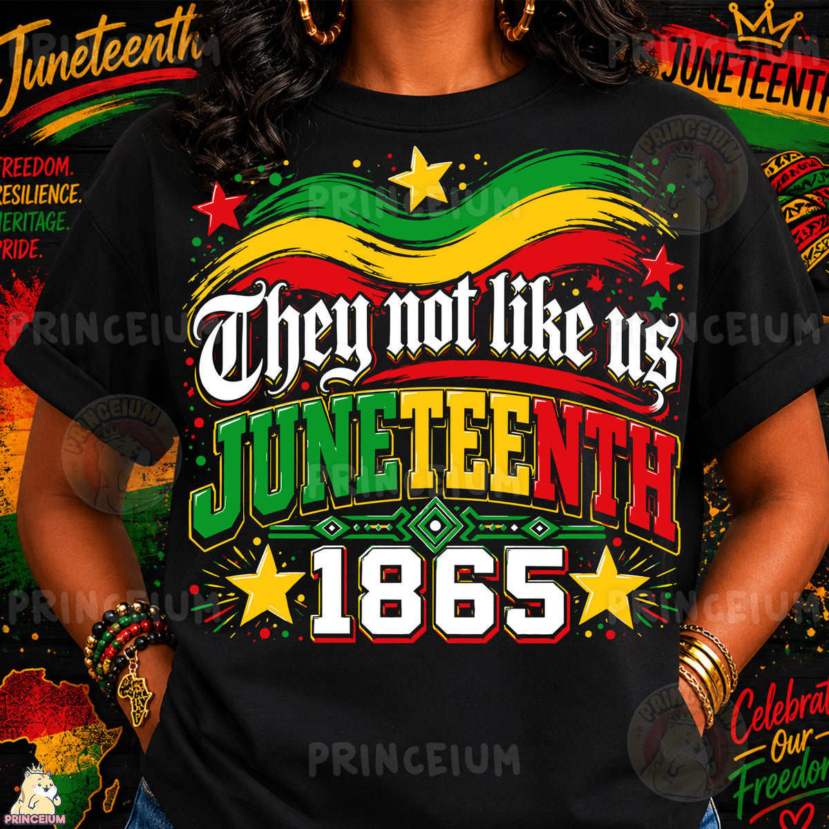 They Not Like Us Juneteenth 1865 Sublimation Design PNG Freedom Day Digital Download