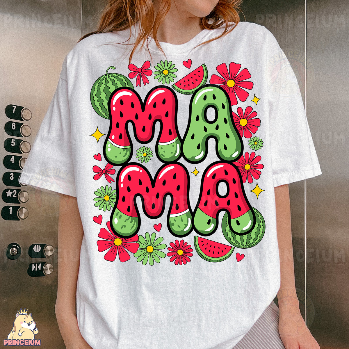 a woman wearing a t - shirt with the word jam on it