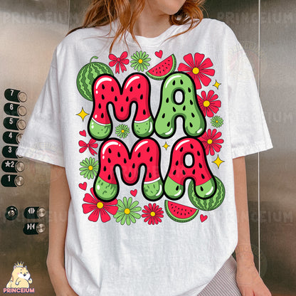 a woman wearing a t - shirt with the word jam on it