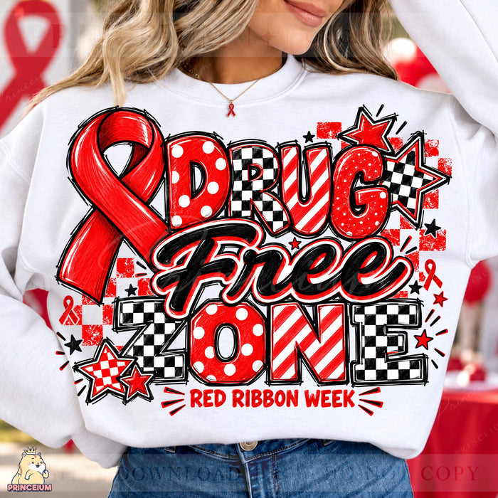 Drug Free Zone Red Ribbon Week