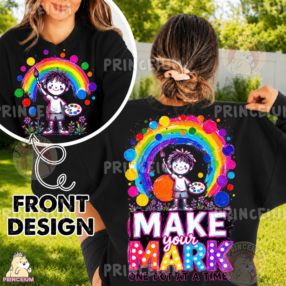 Make Your Mark Rainbow Painter Front and Back