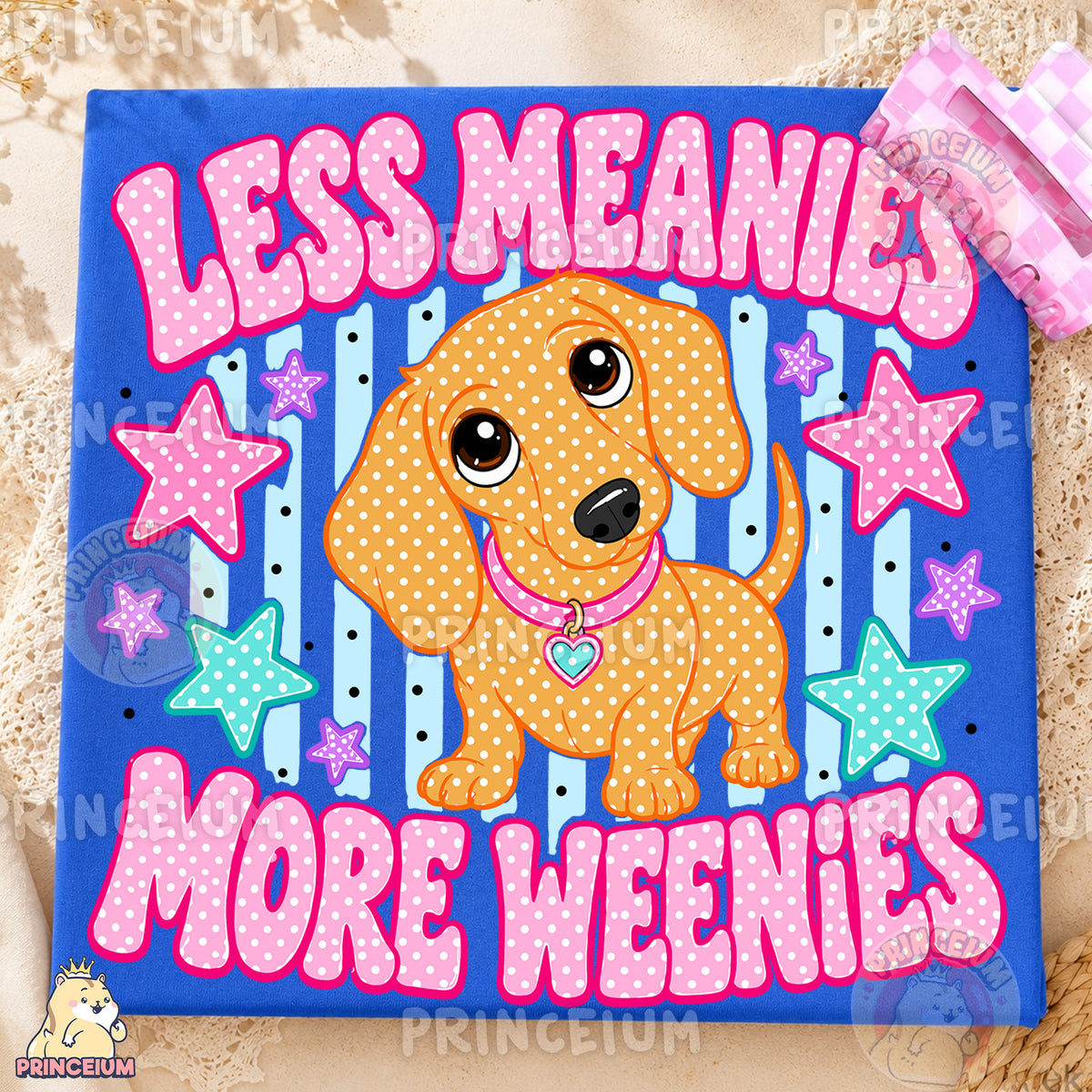 Less Meanies More Weenies Sublimation Design PNG Dachshund Digital Download NEW26
