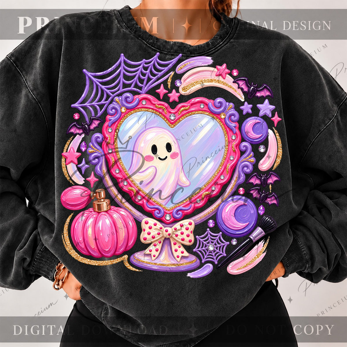 Kawaii Ghost Vanity Mirror
