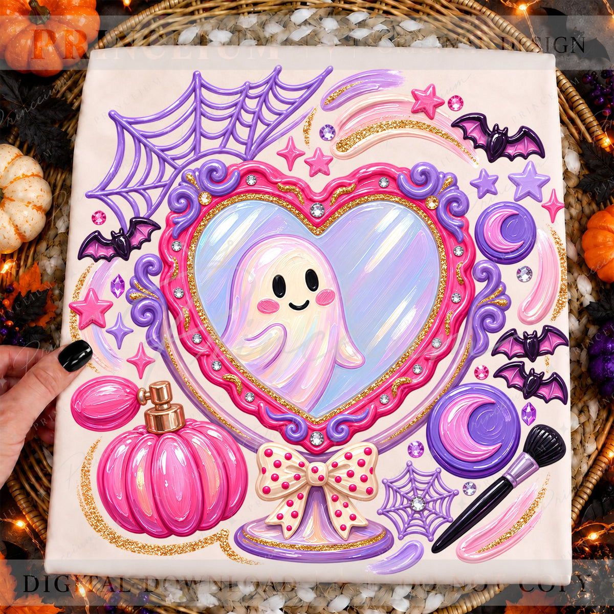Kawaii Ghost Vanity Mirror