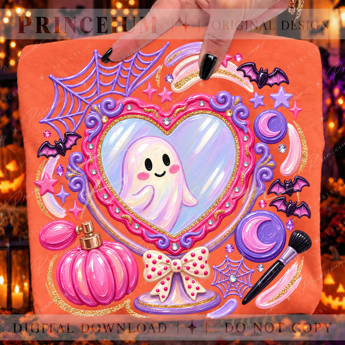 Kawaii Ghost Vanity Mirror