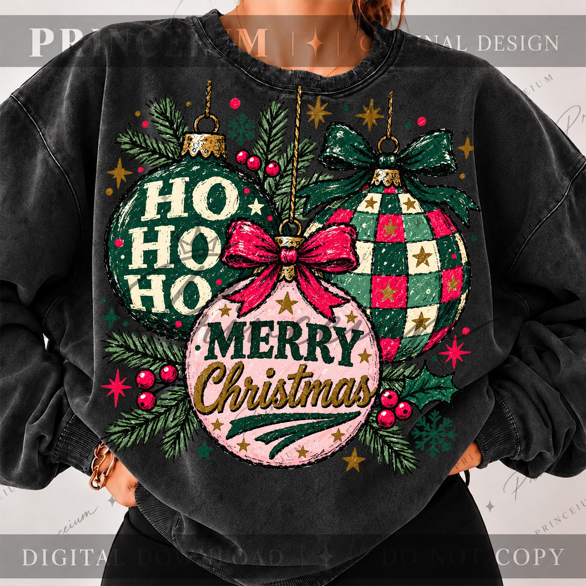 Ho Ho Ho Christmas Ornaments